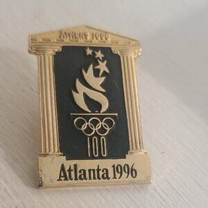 Atlanta Olympics 1996 Vintage Athens Lapel Pin - 100 Years Anniversary Games USA